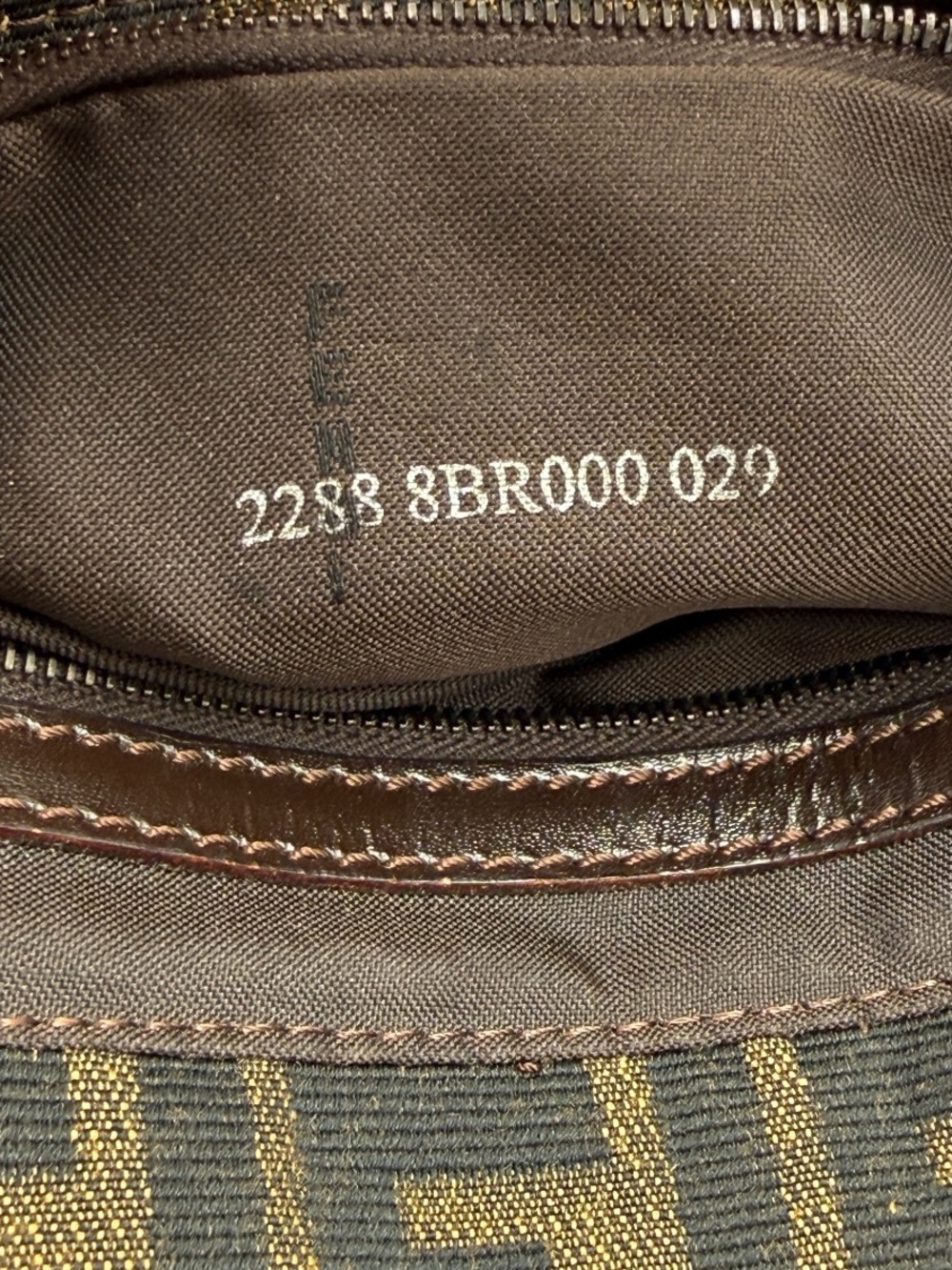 Auth FENDI ZUCCA BAGUETTE shoulder Bag Brown Monogram Canvas vintage LIKE NEW - Picture 12 of 16